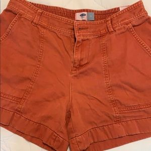 coral old navy shorts, size 2 - gently worn